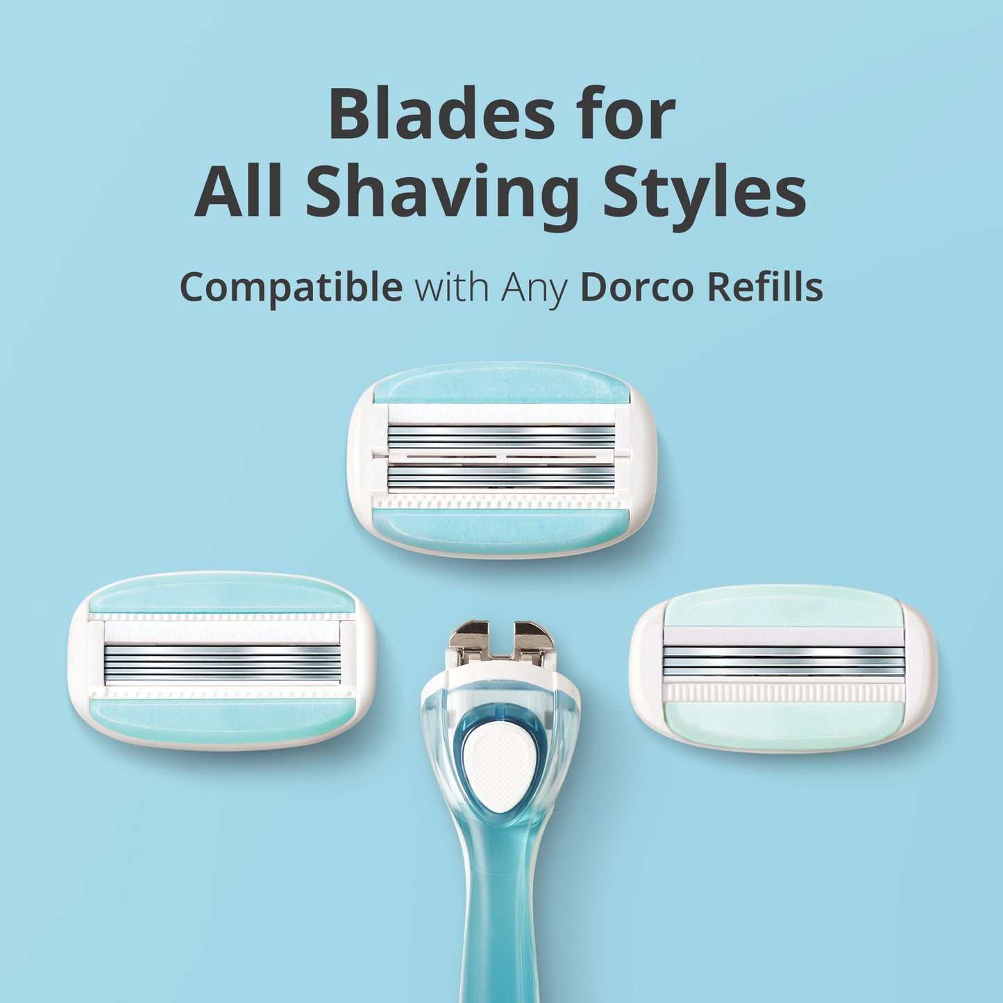 Dorco EVE 3 Razor Cartridges, 4 Refills