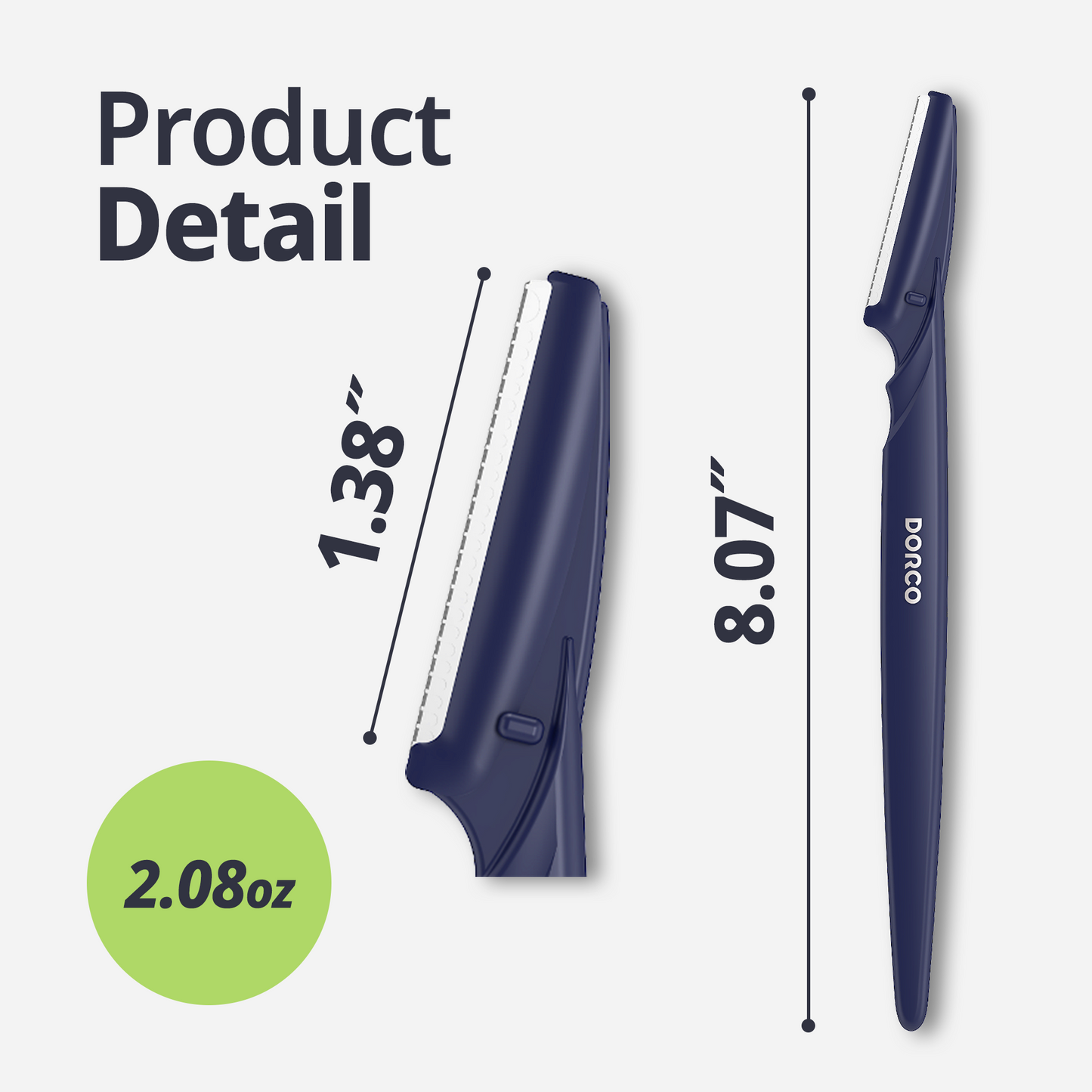Dorco Line-up Eyebrow Razor for Men , 6 PCS